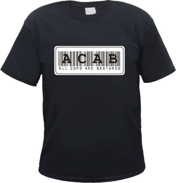 ACAB T-Shirt - Barcode - Schwarz