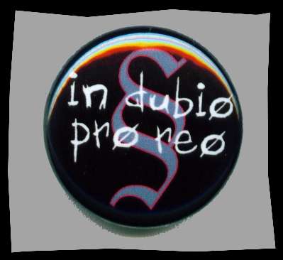 in Dubio Pro Reo Button