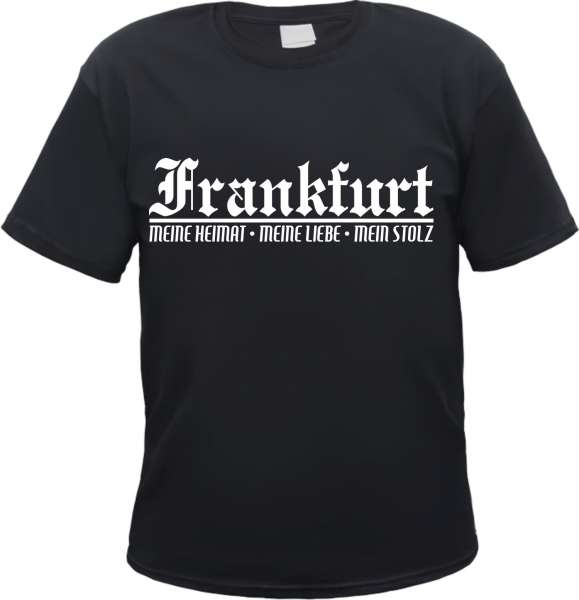 FRANKFURT T-Shirt - Meine Heimat - Schwarz