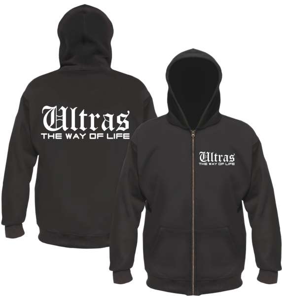 Ultras The Way Of Life Kapuzenjacke - Schwarz