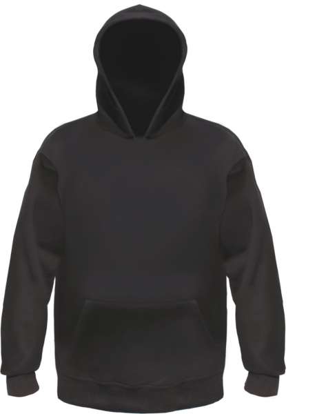 Kapuzensweatshirt - Blanko - Schwarz - S bis 3XL