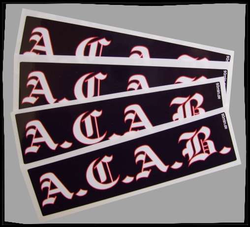 A.C.A.B. Altdeutsch Aufkleber / Sticker