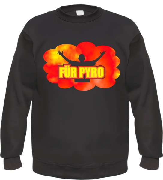 FÜR PYRO Sweatshirt - Rauchwolke - Schwarz